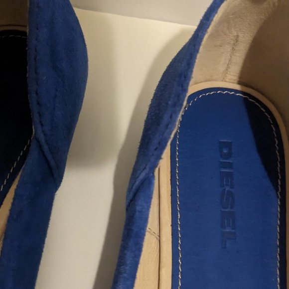 DIESEL ATOMIC BLONDIE Blue Flats - Picture 6 of 10
